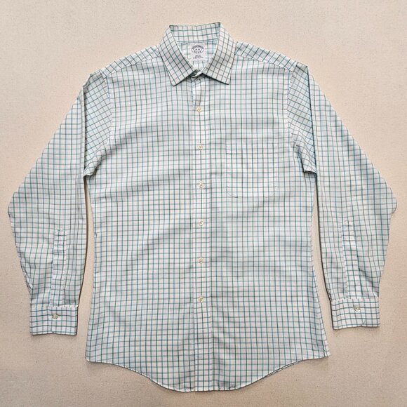 Brooks Brothers Slim Fit Non-Iron Button Down 15 - Picture 2 of 7